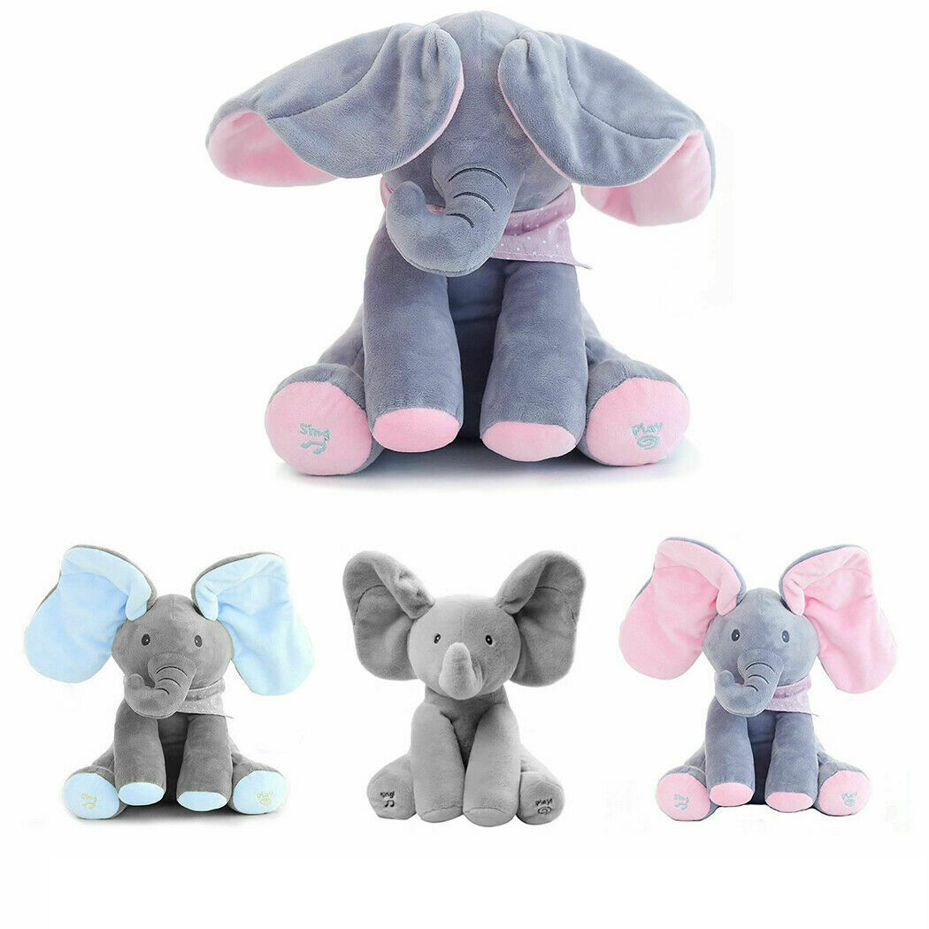 Peekaboo Elephant Toy Musical Plushie